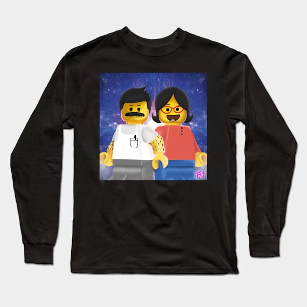 Burgers Bob Linda Lego Long Sleeve T-Shirt by Tommymull Art 